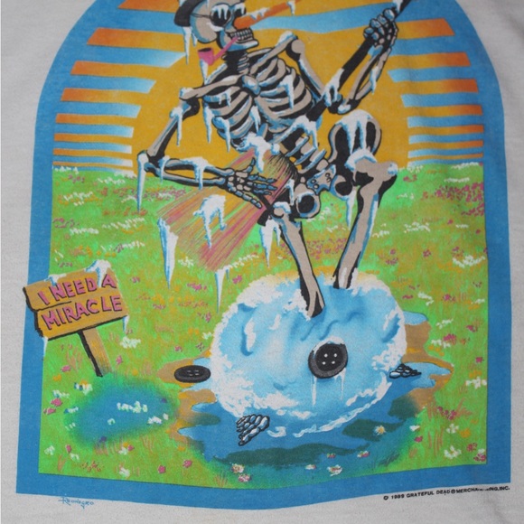Vintage Grateful dead spring tour 89 single stitch 🔥 - Picture 2 of 12
